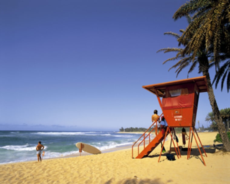 A7A5TR Sunset Beach Oahu Hawaii USA